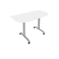 Стол радиусный складной мобильный MOBILE SYSTEM СМ-4.1 1300*650*757